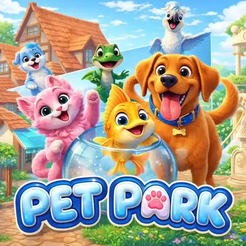 Pet Park online slot game by ok play